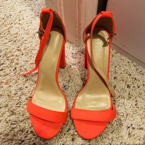 Vibrant orange heels